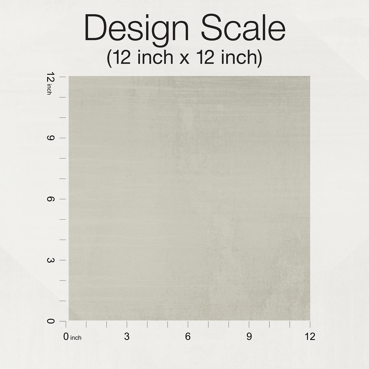 A 12-inch by 12-inch square sample of In Clay Wallpaper by York Wallcoverings in light gray with a subtle, solid-color texture.