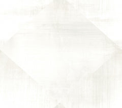 In Clay Wallpaper featuring an off-white, large-scale diamond pattern with a weathered, textured appearance.