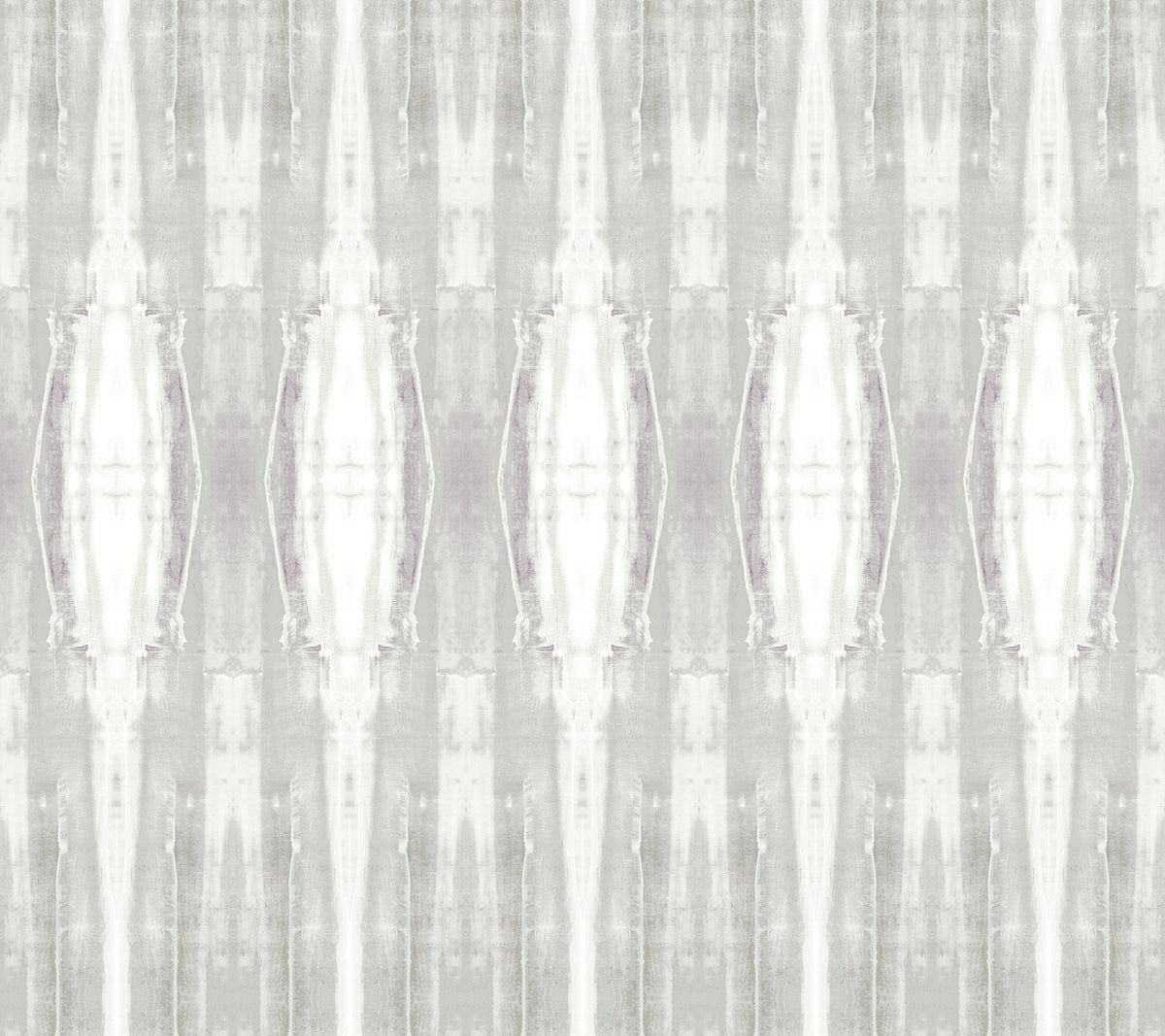 Escalante Wallpaper featuring a repeating vertical pattern of light gray, brushed-texture columns with oval shapes.