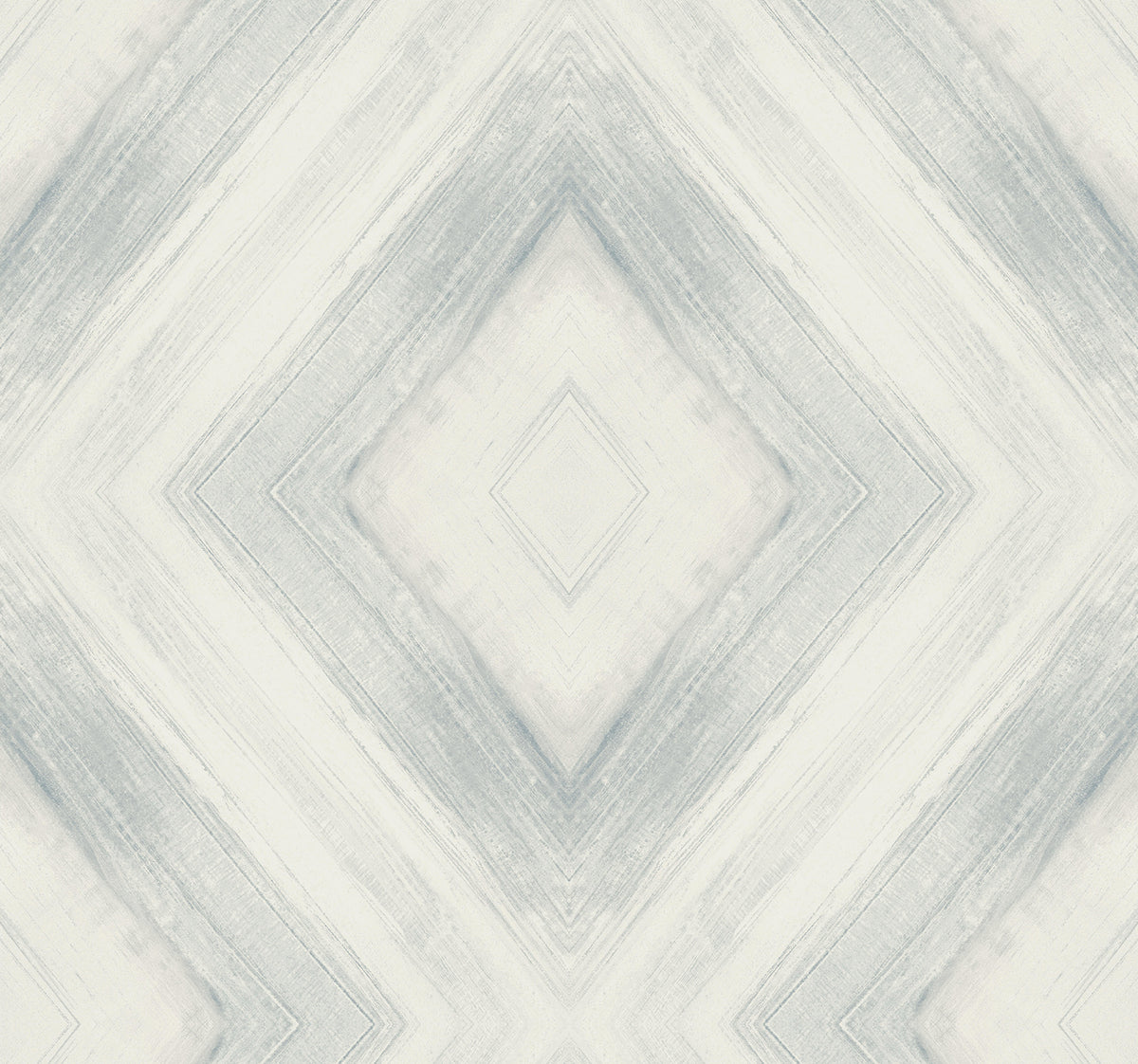 Ballad Wallpaper featuring a geometric diamond pattern formed by soft, gray-toned brushstroke textures on an off-white background.