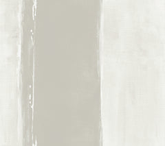 Ink Wash Wallpaper featuring wide, vertical bands of muted gray and off-white with brushstroke textures.