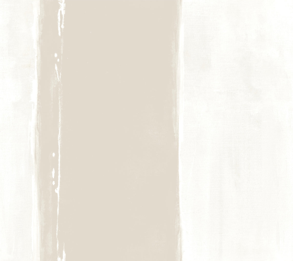 York Wallcoverings Ink Wash Wallpaper featuring broad, vertical bands of beige and white with a painted, ink wash aesthetic.