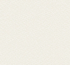 Galaxies Wallpaper features an all-over pattern of small, off-white organic shapes on a light beige background.