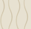 Candice Olson Unfurl Wallpaper featuring soft, vertical wavy lines in shades of beige.