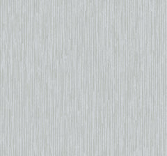 Ronald Redding Feather Fletch Wallpaper features a light gray design with a vertical pattern of repeating, abstract feather-like motifs.