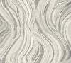 Ronald Redding Streaming Cheetah wallpaper featuring a pattern of swirling, marbled gray and white bands interspersed with textured, dotted animal print sections.
