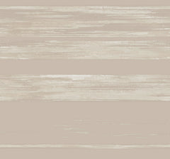 Ronald Redding Horizontal Dry Brush Wallpaper featuring horizontal bands of dry-brush paint strokes in shades of beige and cream.