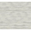 Ronald Redding Dreamscapes Wallpaper featuring horizontal, wavy stripes in varying shades of grey and off-white.