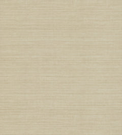 Ronald Redding Silk Elegance Wallpaper in solid beige with a subtle horizontal ribbed texture.