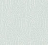 Willow Song Botanical Wallpaper by York Wallcoverings features a light gray design with delicate, wavy lines reminiscent of abstract grass or slender branches, creating a subtle, flowing texture over a muted gray background.