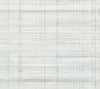 Vanishing Point Striated Wallpaper by York Wallcoverings features a subtle, textured design of thin horizontal and vertical gray lines on a white background, evoking the refined look of woven fabric.