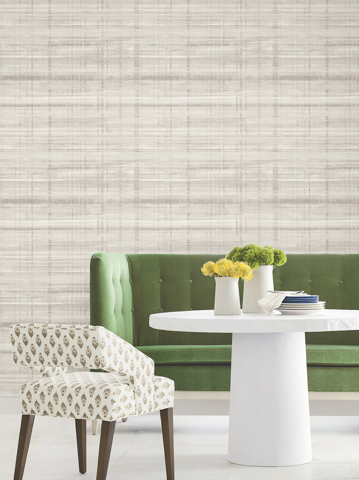 Vanishing Point Striated Wallpaper