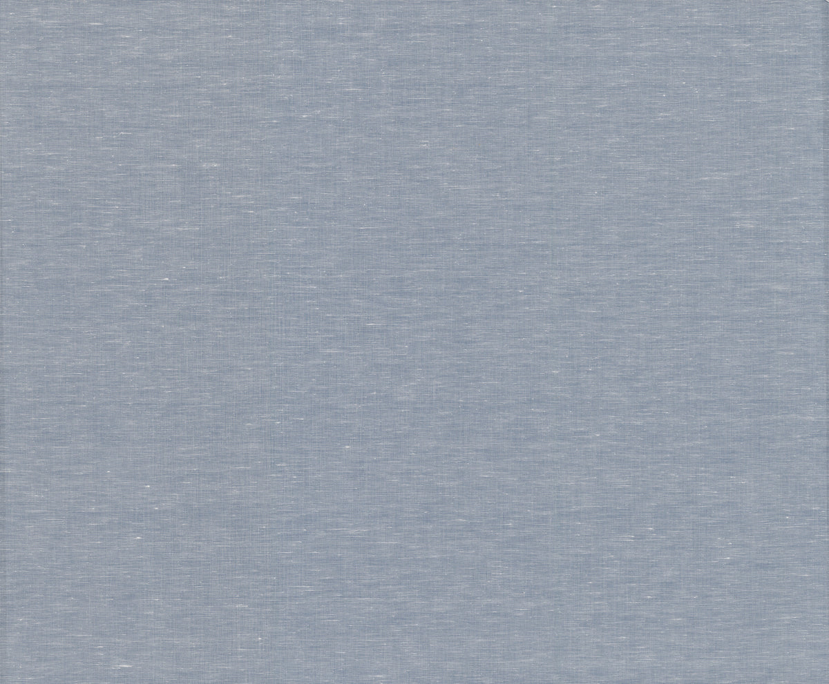 Hempfield Weave Loomed Wallpaper by York Wallcoverings features a light blue textured finish with a subtle, fine weave pattern for a soft and uniform appearance across the entire surface.