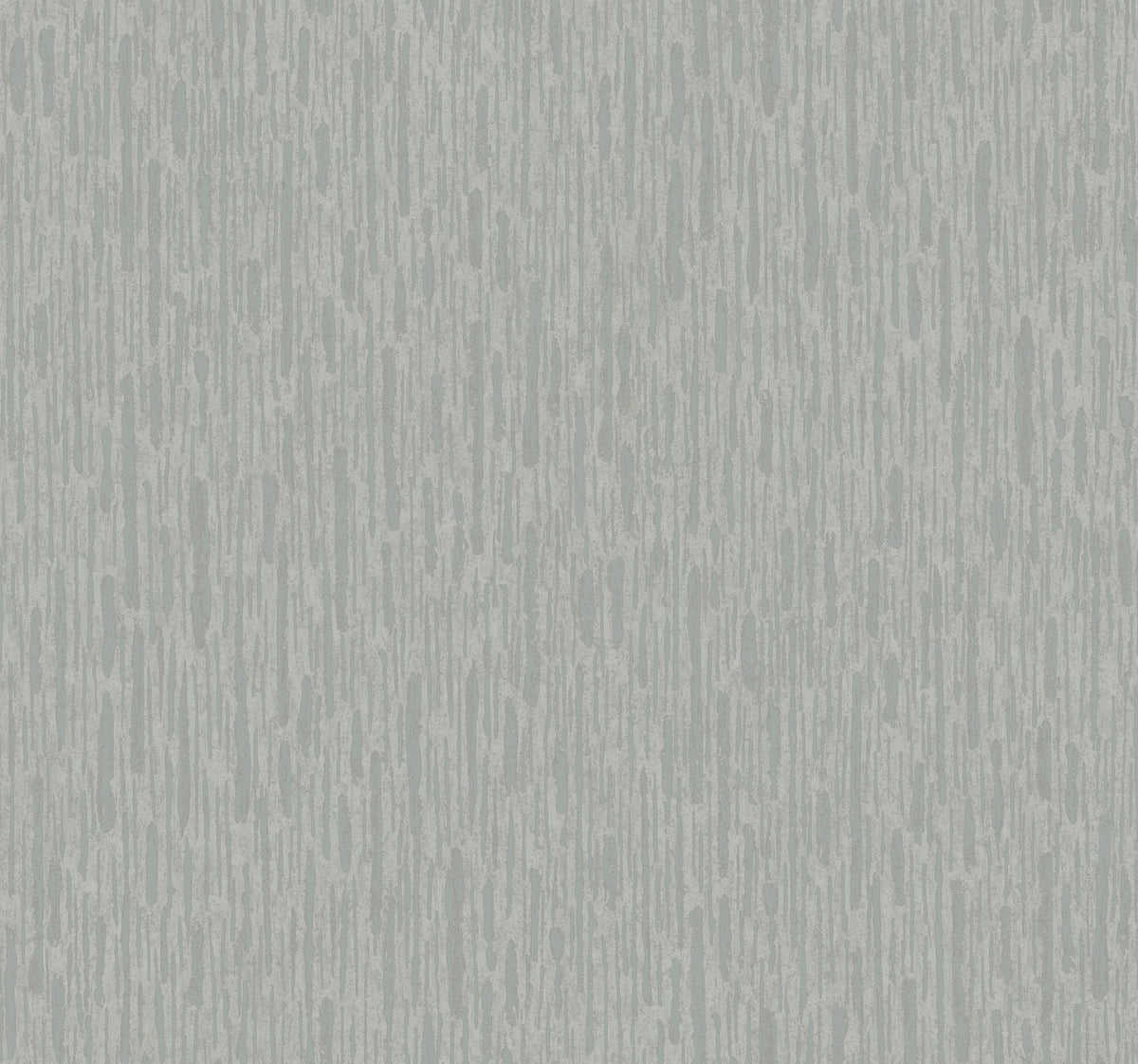 The Metallic Cascade Wallpaper by York Wallcoverings features a light gray abstract pattern with vertical, irregular streaks and textured lines, reminiscent of brushed or weathered paint on a wall.