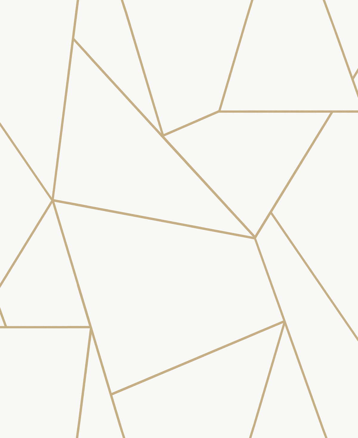 The Nazca Wallpaper by York Wallcoverings showcases an abstract geometric pattern of irregular beige polygons set against a white background.