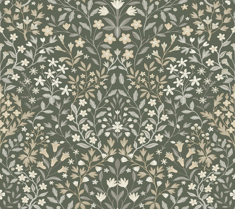 Garden Terrace Wallpaper Wallpaper York Double Roll Olive 