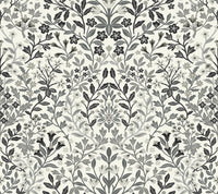 Garden Terrace Wallpaper Wallpaper York Double Roll White/Black 