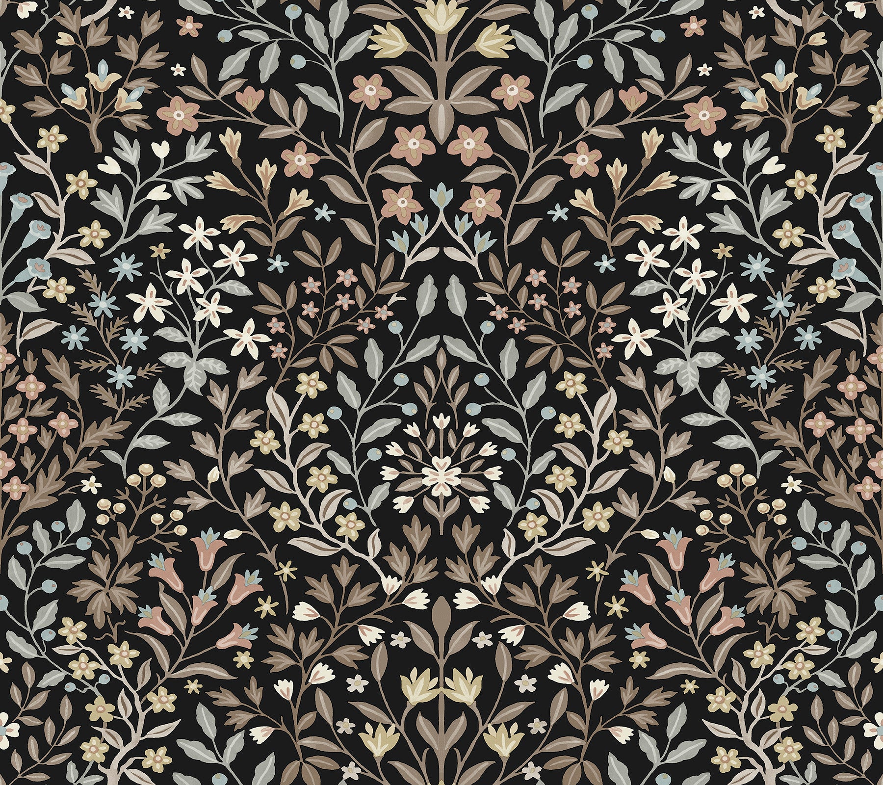 Garden Terrace Wallpaper Wallpaper York Double Roll Black/Neutral 