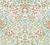 Garden Terrace Wallpaper Wallpaper York Double Roll White/Multi 