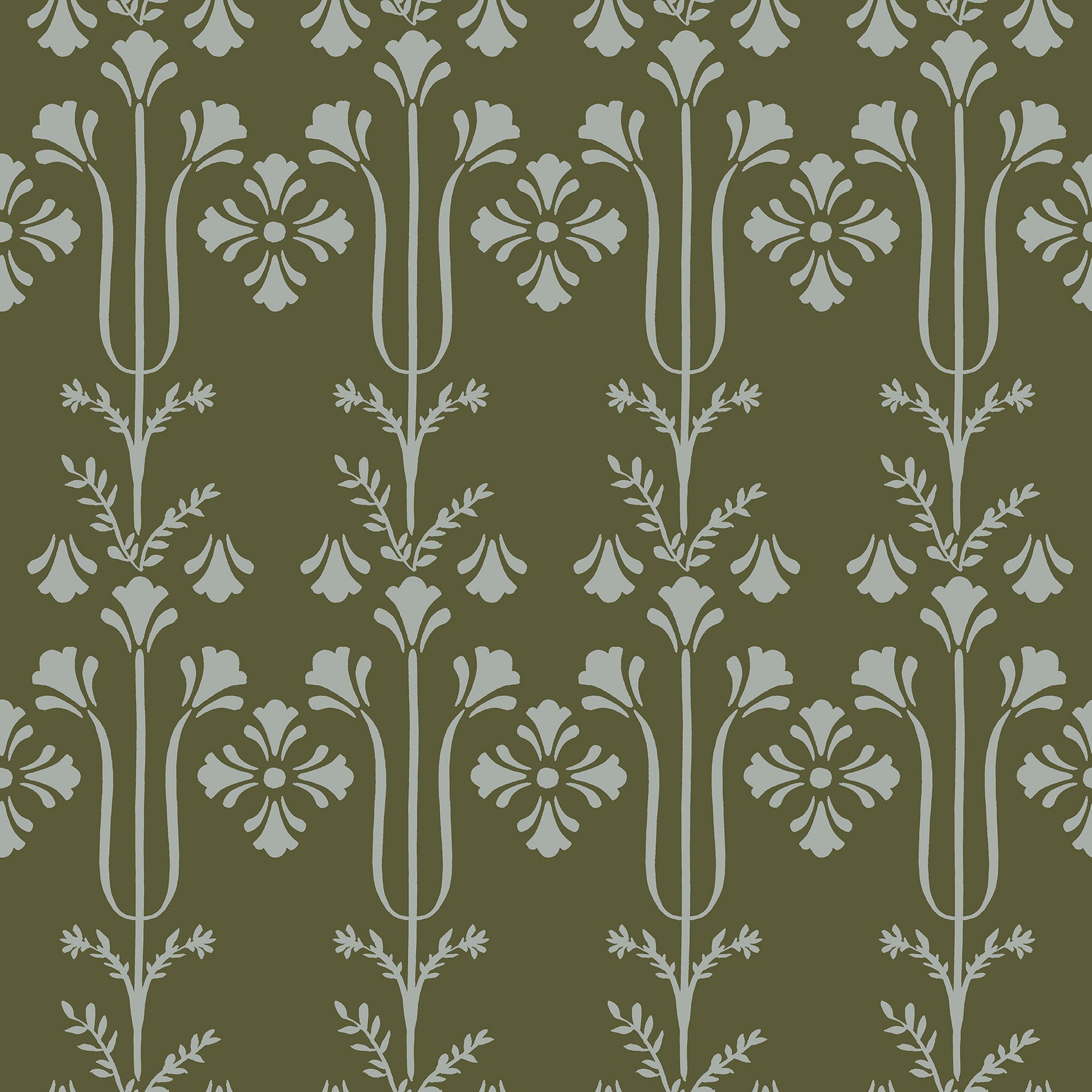 Lydia Wallpaper Wallpaper York Double Roll Moss 