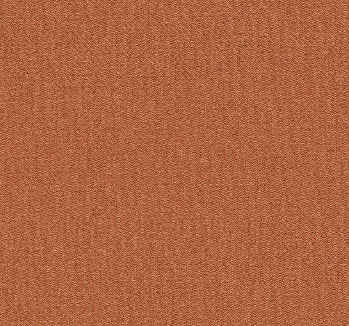 Close-up of York Wallcoverings’ Chevronette Wallpaper in vibrant orange, showcasing its subtly textured surface with a fine, diagonal weave pattern and a solid, uniformly distributed color.