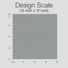 A 12x12 inch square labeled “Cannete Wallpaper – Design Scale (12 inch x 12 inch)” by York Wallcoverings, featuring horizontal gray lines and rulers along the left and bottom edges displaying measurements in inches from 0 to 12.