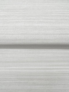 Magnolia Home Loomed Wallpaper in light gray with a subtle, horizontal woven texture.