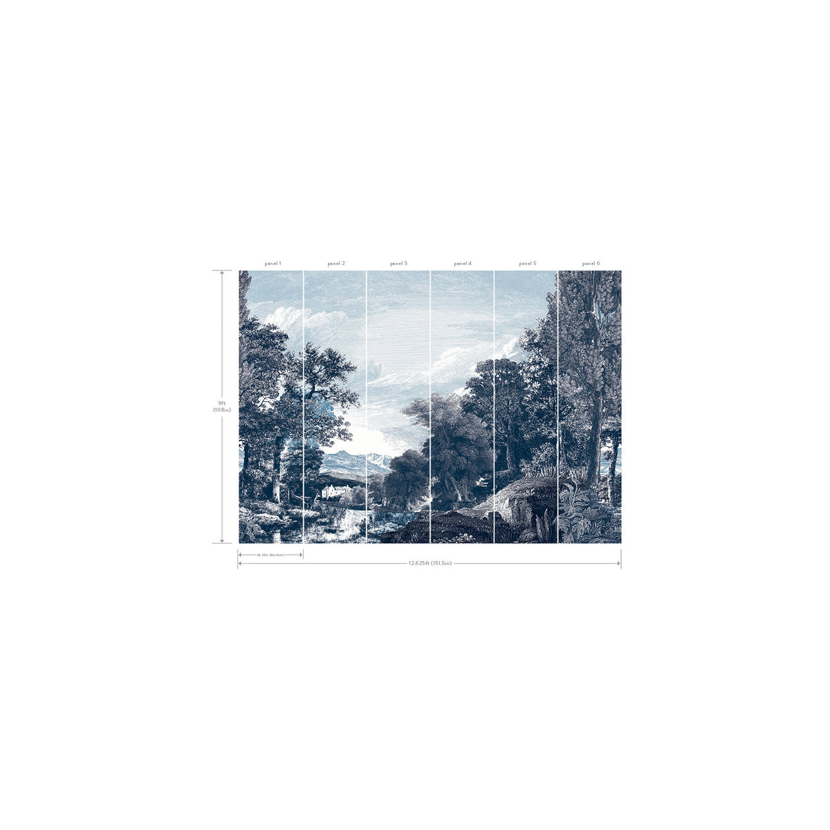 Provincial Scenic Wall Mural