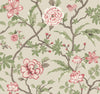 Courtyard Botanical Wallpaper Wallpaper Ronald Redding Double Roll Pink 