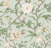 Courtyard Botanical Wallpaper Wallpaper Ronald Redding Double Roll Pale Blue 