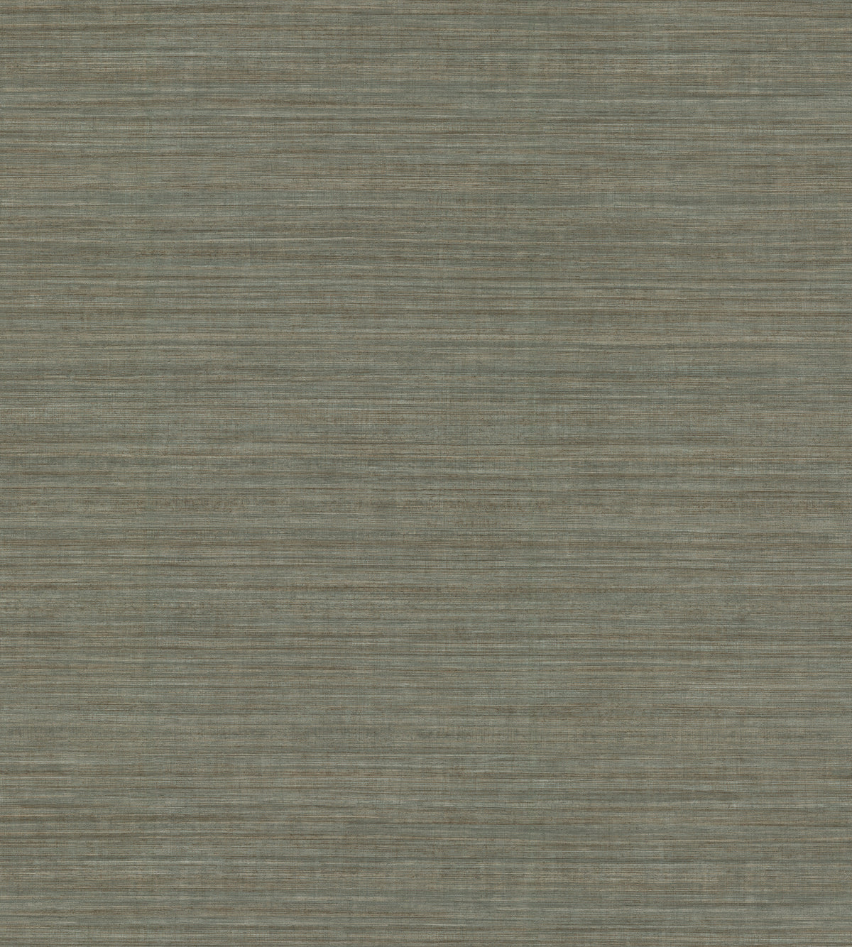 Tasar Silk Wallpaper in olive green with a fine, horizontal, fabric-like texture.
