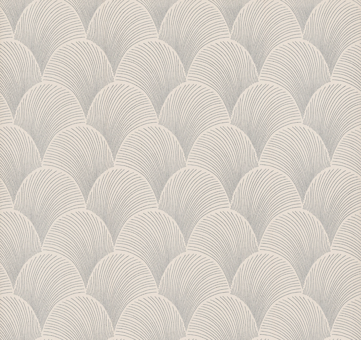 Metallic Scallop Wallpaper Wallpaper Candice Olson Double Roll Cream 