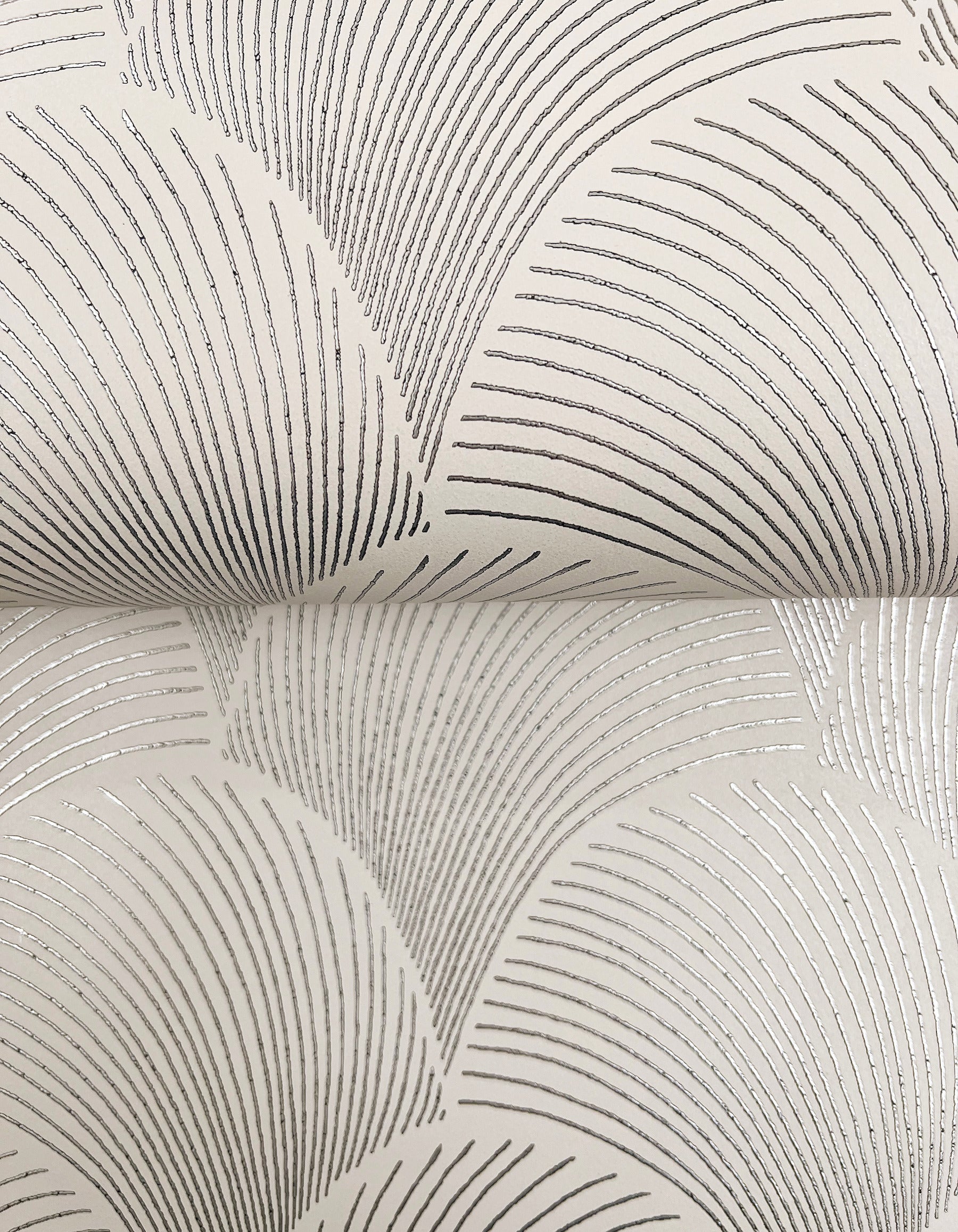 Metallic Scallop Wallpaper Wallpaper Candice Olson   