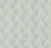 Metallic Scallop Wallpaper Wallpaper Candice Olson Double Roll Light Green 