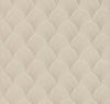 Metallic Scallop Wallpaper Wallpaper Candice Olson Double Roll Beige 