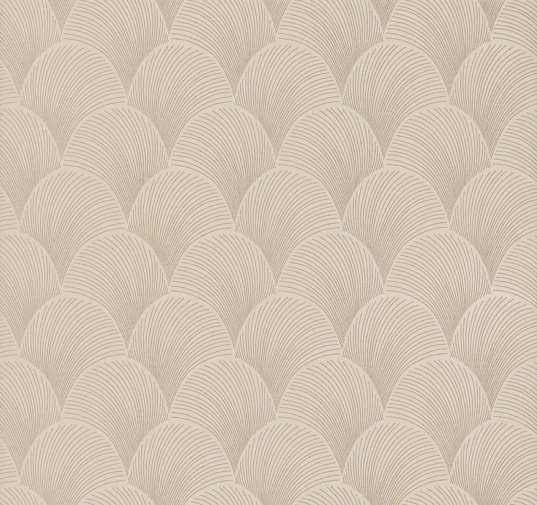 Metallic Scallop Wallpaper Wallpaper Candice Olson Double Roll Beige 