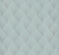 Metallic Scallop Wallpaper Wallpaper Candice Olson Double Roll Blue Pearl 