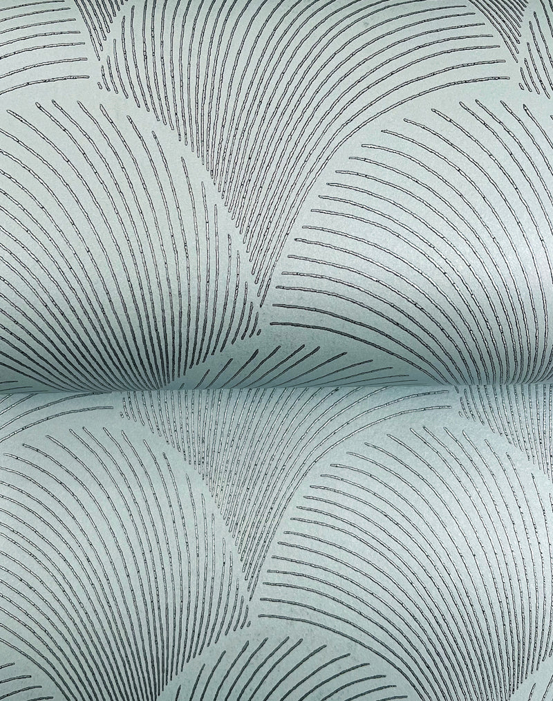 Metallic Scallop Wallpaper Wallpaper Candice Olson   