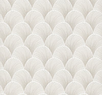 Metallic Scallop Wallpaper Wallpaper Candice Olson Double Roll White 