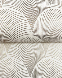 Metallic Scallop Wallpaper Wallpaper Candice Olson   