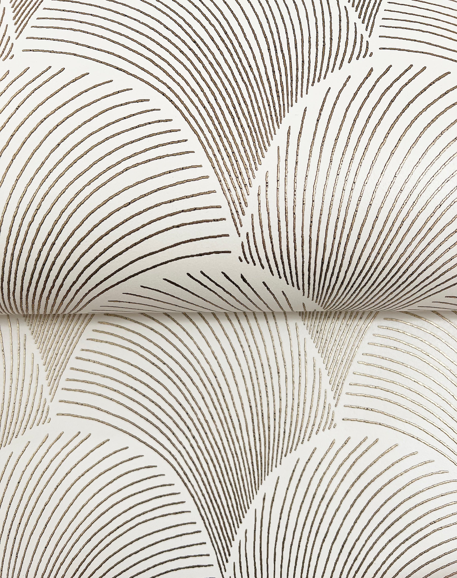 Metallic Scallop Wallpaper Wallpaper Candice Olson   