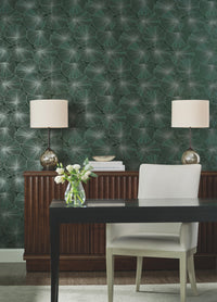 Layered Lily Pads Wallpaper Wallpaper Candice Olson   