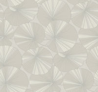 Layered Lily Pads Wallpaper Wallpaper Candice Olson Double Roll Grey 