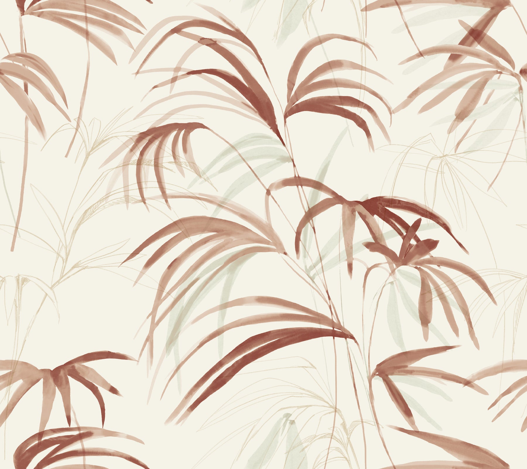 Inky Palms Wallpaper Wallpaper Candice Olson Double Roll Clay 