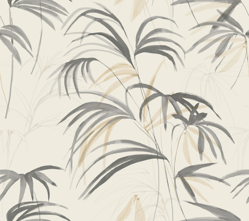 Inky Palms Wallpaper Wallpaper Candice Olson Double Roll Warm Neutral 