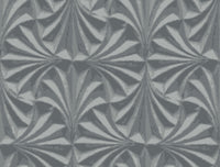 Sculpted Fans Wallpaper Wallpaper Candice Olson Double Roll Charcoal 