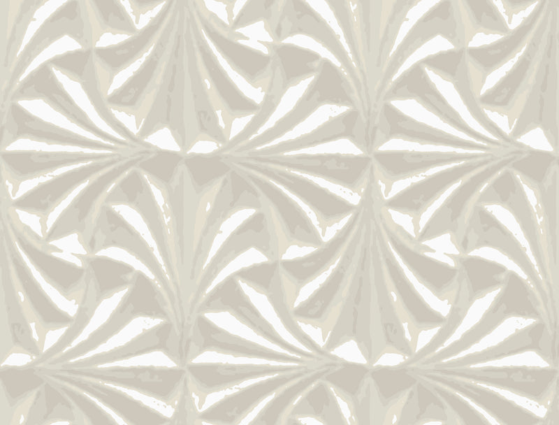 Sculpted Fans Wallpaper Wallpaper Candice Olson Double Roll Ivory 