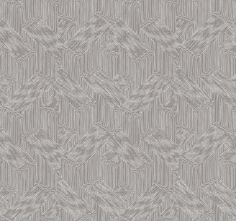 Fine Line Geometric Wallpaper Wallpaper Candice Olson Double Roll Grey 