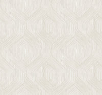 Fine Line Geometric Wallpaper Wallpaper Candice Olson Double Roll Taupe on White 