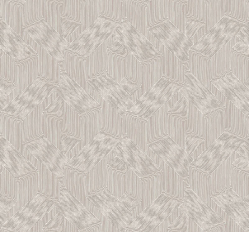 Fine Line Geometric Wallpaper Wallpaper Candice Olson Double Roll Taupe 